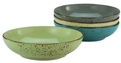 Creatable, 23422, serie Nature Collection – Poke Bowl, 4-delat porslinsset för 4 personer, skålset av stengods, diskmaskins- och mikrovågsugnssäker, kvalitetsproduktion