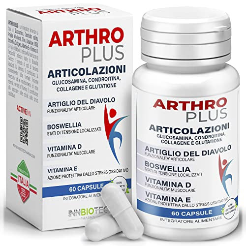 Artiglio del Diavolo per Articolazioni con Vitamina E, Glucosamina e Condroitina - MSM Integratore - Collagene - Boswellia serrata | Supporta la Salute Articolare - Collagene Integratore