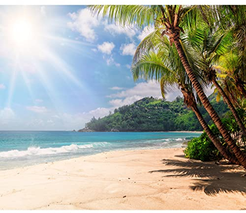 murando - Fototapete selbstklebend Tropische Insel, 147x105 cm, Wohnzimmer | Selbstklebend ohne Kleister, Full HD Druck, ideal fürs Wohn- oder Schlafzimmer, schnelle Montage, lichtbeständig, geruchsfrei