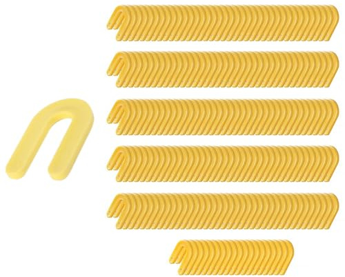 Espaciadores de azulejos de herradura, cuñas de azulejos en forma de U de herradura para nivelar suelos, cuñas de plástico amarillas x 300