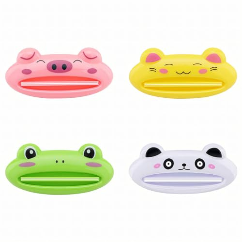 GNALIA 4 pièces Presse Tubes Dentifrices Presse Tube Dentifrice Presse Tubes Presse Tube Metal Tube Squeezer Presse Tube De Dentifrice Très Pratique pour Crème pour Les Mains Dentifrice Pigments
