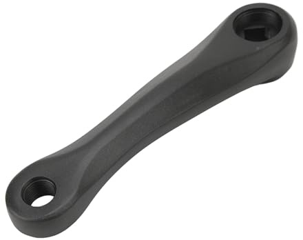 HERCHR Manivelle de vélo, 140mm Manivelle de vélo à Trous en Forme de Diamant en Alliage d'aluminium léger de Rechange pour vélo électrique VTT et vélo de Route