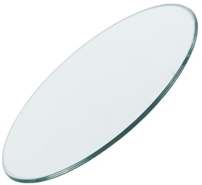 Glastisch Tischplatte Aus GehäRtetem, Tischplatte GehäRtetes Glas, Platte Glastisch, Glasplatte Rund Tischplatte Wetterfest, Transparent Rund, zur Verwendung Als Tischplatte, Fußleiste ( Size : 36CM(1