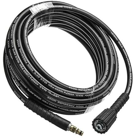 Huiliaifei 5 Meters High Pressure Washer Hose M22 Connector Fits K2-K7 22mm-14 Replacement Parts NEW for Karcher, Black