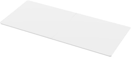 pro.tec Piano per Tavolo Fai da te Tavola Rettangolare DIY per Scrivania Tavolo da Pranzo Cucina Postazione di Lavoro su Misura Piano Tavolo 180x80 cm Bianco