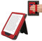 kwmobile Hülle kompatibel mit Kobo Clara BW/Clara Colour/Tolino Shine (5) / Shine Color Hülle - Flip Case mit Handschlaufe - Kunstleder Cover - Rot Dunkelgrau