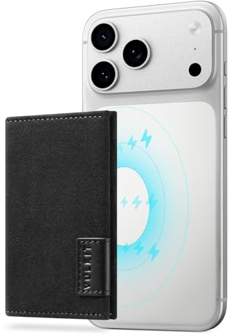 VULKIT Magsafe Plånbok Kompatibel med iPhone 15/14/13/12-serien, Läder 4-korts Plånbok RFID-blockerande Telefonplånbok med Magnetisk Stängning