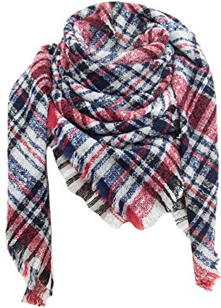 Kunstfell Schal Mütze Schal Handschuhe warmer, weicher, dicker, großer Kuschelschal Herren Schal Handschuhe Set Displayreiniger Tücher Mikrofaser Tücher Putzen Schal Mütze Mit Graue (Wine, One Size)