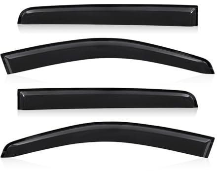 DATOUJLS Auto-Windabweiser für Fenster Für F&ord Für Ranger 2012-2022 Wildtrak Double Cabin Alle Modelle Sonnen Regenschutz Windabweiser Fensterblende