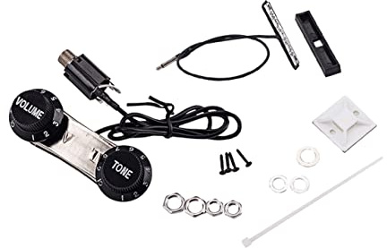 ifundom Piezo Tonabnehmer Satz zur Verstärkung des Klangs für Violine mit Kupfer und Keramikmaterial Elektrischer Instrumentenwandler Geigenzubehör für Musiker