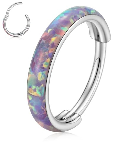 hengkaixuan Piercing Schmuck 16G Edelstahl Nasenring Klicker Ring für Frauen