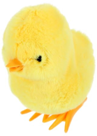 COLLBATH Aufziehbares Plüsch Huhn Spielzeug Niedliches Wind-up Hüpfendes Küken Batterieloses Federmechanik Hühnchen Kinderfreundliches Kompaktes Tier Geschenk Lebensechte Simulation