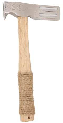 Jectse Magnetic Roofing Hammer, Multifunctional Magnet Roofing Hatchet with Solid Wood Handle Magical Roofing Tool for Quick Roofing Nails and Felt Hats