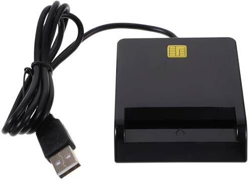 BELLIFFY Lecteur de Carte USB Compatible Windows Vista pour Cartes Bancaires IC Id CAC Sim Lecteur Intelligent Performant et Facile à Installer