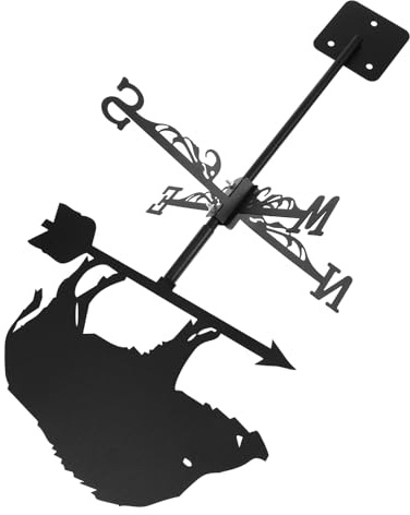BCOATH Banderuola Segnavento da Giardino in Metallo, Indicatore di Direzione del Vento Picchetto, Decorazione da Esterno per Patio, Terrazza e Cortile Resistente e Durevole