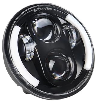 Fari Anteriori Moto Proiettore Faro LED Da 575 Pollici Halo Ring Moto 3/4 High Low Beam DRL Segnale Di Svolta Per Sportster Per Dyna Per Iron 883