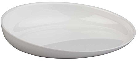 1 assiette Behrend avec rebord surélevé, assiette d'aide à la nourriture, pieds en caoutchouc antidérapants, mélamine.