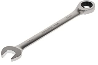 GEDORE red Combination ratchet spanner, with ratchet, AF 24 mm, Flat, Bi-hex, Spanner, R07100240