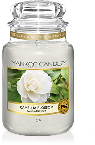 Yankee Candle Candela Profumata In Giara Grande, Fiore Di Camelia, Durata Fino A 150 Ore, 17.5 x 9.8 x 9.8 cm
