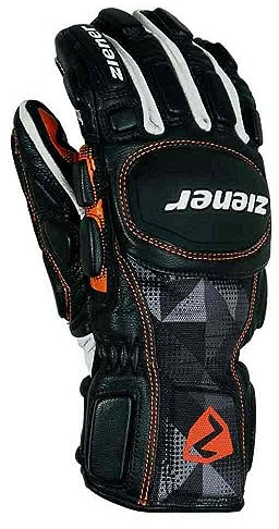 Ziener Kinder Ski-Handschuhe/Wintersport, Sportlich, Rennlauf, Primaloft, Gepolstert LEXO PR Junior Race, Black Print, 4, 801925