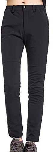 Dawwoti Pantaloni Sci delle Donne con La Tasca con Cerniera Spessore Impermeabile Pantaloni da Neve Termico del Panno Morbido di Sci Pantaloni da Neve per Le Donne Escursionismo Pesca Durevole