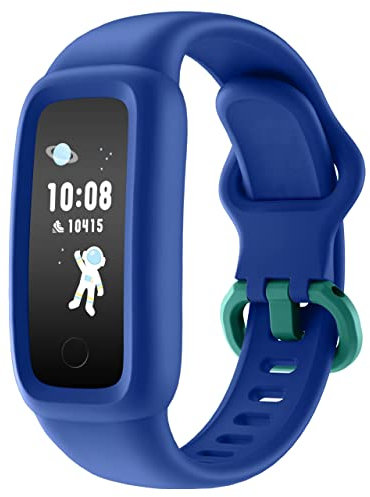 BIGGERFIVE Vigor 2 Fitness Tracker Uhr für Kinder, Fitnessuhr mit Schrittzähler, Pulsuhr, Aktivitätstracker, Kalorienzähler und Schlafmonitor, IP68 Wasserdicht Kinderuhr für Mädchen Junge ab 5-12