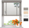 Radeco® Bambus Jalousie innen hellgrau 105 x 240 cm, 50mm Lamellen aus Bambus Holz, Breiten von 50 bis 250 cm erhältlich, innenjalousie, Fenster jalousien