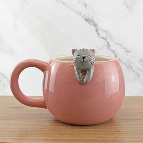 Winkee - Pet Friends Katzen-Tasse I Super süß als Kaffeetasse & Teetasse I Großer Becher- ca. 450 ml