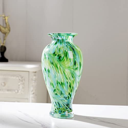 Magicpro klassisk design glasvas 30 cm grön