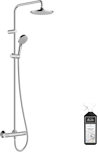 Colonne de douche thermostatique HANSGROHE Vernis Blend 2 jets + nettoyant