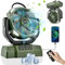 Ventilatore da Campeggio,Ventilatore da Tavolo Ventilatore da Tavolo Silenzioso con Luce A LED Ventilatore Potente Batteria 10000 mAh per Campeggio All'aperto,Tenda,Interruzione di Corrente,Pesca,Casa
