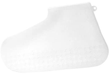 Yardwe Shoe Covers Waterproof Non Slip Rain Shoes Cover Silicone Outdoor Protection White Small Size