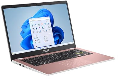 ASUS Vivobook 14 E410KA | 14 Full HD Laptop with Microsoft Office 365 | Intel Celeron N4500 | 4GB RAM | 128GB eMMC | Windows 11 S Mode | Pink