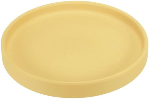 PATIKIL Sottovaso Rotondo In Ceramica 6 Inch Sottovaso Per Piante Giallo