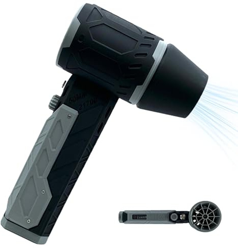 Aireador eléctrico, aireador para Secadora de Coche, Potente Ventilador de Aire – Ventilador portátil para Barbacoa, Limpiador eléctrico de Velocidad Continua para Barbacoa con cámara