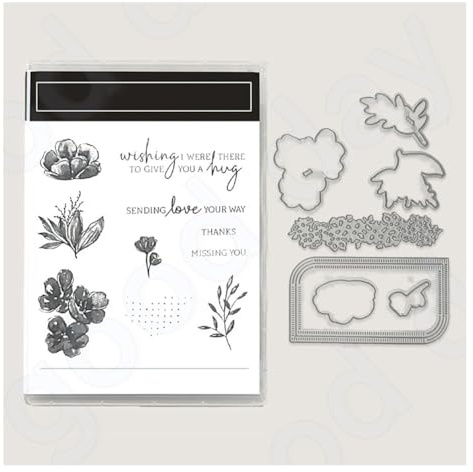 Wisafory Stempel und Stanzschablonen Set Stempel und Stanzformen Silikonstempel und Stanzen Set Weihnachts Stanzformen Schablonen für DIY, Scrapbooking, Grußkarten, Geschenkkarton-Dekoration 2#