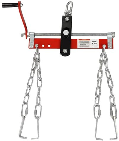 Motorkran-Lasthebemaschine – Motornivellierer, Motorstützbalken, Querstange mit Doppelhaken, 0,9 Tonnen Tragfähigkeit, robuste, verstellbare Motorhebemaschine für Werkstattkran-Hebezeuge