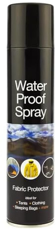 Waterproof Spray 300ml for Shoes Fabrics Tents Jackets Walking Boots Trainers Coats Camping Hiking and Clothes Long Lasting Fabric Protector for Waterproofing & Stain Resistance Sold by Zinnia