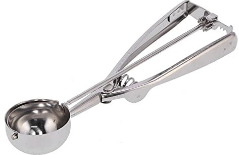 Melon Baller Scoop Set, Stainless Steel Long Handle Melon Scooper Fruit Scooper Ice Cream Scoop Cookie Dough Scoop Cupcake Scoop Melon Cutter Tool for Baking