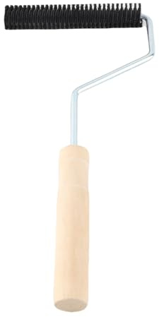 Rodillo de fibra de vidrio, mango ergonómico, rodillo de burbujas de laminación de fibra de vidrio, diámetro 22 x 125 mm