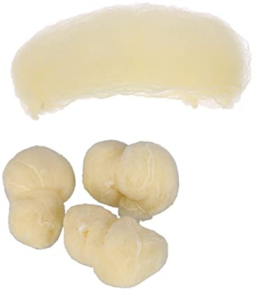 DECOMELODY 100 Stück Elastische Haarnetze 50cm Gold Unsichtbares Mesh Haarnetz Für Lebensmittelindustrie Krankenhaus Labor Mit Weichem Rand