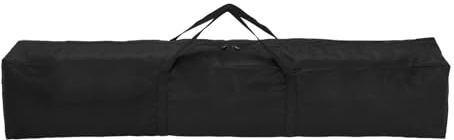 sourcing map Bolsa de repuesto para silla de camping, 119.9 x 20.1 cm, plegable, bolsa de almacenamiento de tela Oxford con correa de asa para viajes, exteriores, camping, deportes, color negro