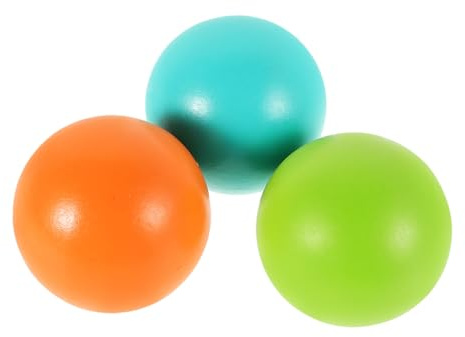 GALPADA 3 Pezzi Palline da Croquet in Legno Colorate per Attrezzatura Sportiva da Giardino Resistente per Gioco all Aperto e Divertimento in Famiglia
