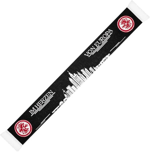 Eintracht Frankfurt Schal Skyline im Herzen mit rotem Eintracht Logo