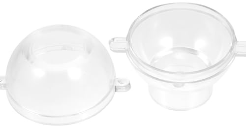 Gogogmee Molde de Vela Esférica Transparente de Molde Redondo para Cera Aromática DIY Fácil Desmoldeo para Decoración del Hogar y Regalos Hechos Mano