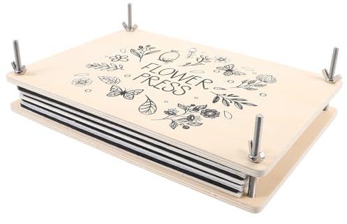 ibasenice Kit de Presse à Fleurs pour Adultes Grand Format Outil de Pressage de Feuilles et Fleurs Séchées Plaque Robuste Standard C Accessoire DIY pour Création D’Herbiers et Projets