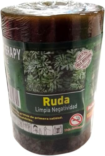 VELON ESOTERICO DI RUDA. Candela RUDA. Aroma sacro. Protezione velon, pulizia, purificazione. RUDA. Realizzato da artigiani in Spagna.