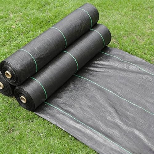 RCYONGQ Telo Pacciamatura Stabilizzazione UV, Resistente agli Strappi Telo per Pacciamatura Barriere Contro Le Erbe Infestanti per Patio, Aiuole, Erba Artificiale, Prato, Vialetto(1x3m)