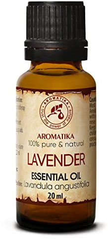Aceite Esencial de Lavanda 20ml - Bulgaria - 100% Puro para Dormir Bien - Belleza - Bienestar - Aromaterapia - Relajación - Aroma de Habitación - Lámpara de Aroma