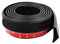 M MODAUTO Aleron Delantero de Coche, Pegatina Protector, Parachoques Delantero, Protector Parachoques, Longitud 2.5m, Ancho 60mm, Universal, Modelo F605BK, Negro Puro